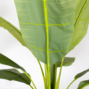 Grand arbre bananier tropical artificiel en pot, aspect réaliste, en plastique et tissu brillant, hauteur 80-280 cm, pour aménagement paysager et mariages - Product Image 2