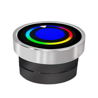 Wisecoco Pantalla Redonda Inteligente de 360*360 con Perilla, Pantalla LCD TFT de 1.52 Pulgadas con Interruptor de Perilla para Hogar Inteligente