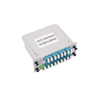 Divisor PLC de Fibra Óptica FTTH Unionfiber de Alta Calidad 1X8, Tipo de Inserción en Caja LGX con Conector SC APC/UPC