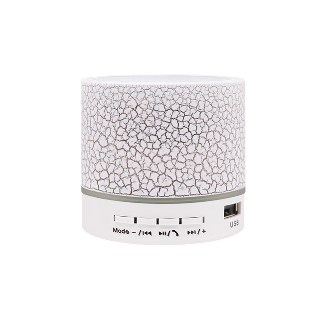 Customized Portable Mini Wireless for TF USB Stereo Sound Two-Way Subwoofer RGB LED Speaker Gift