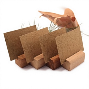 AZ ENTERPRISES Wooden Card Holder Slot Design Natural Wood Color Customized Business Card Case for Promotional Activities Back - Product Image 4