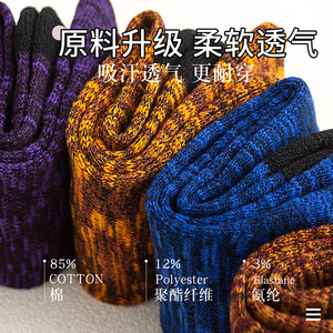 Retro Ethnic Style Knee <b>Socks</b> Cotton Thermo Women's Mid Calf Thick Terry Sole Casual <b>Socks</b> Mixed Colors - Product Image 2