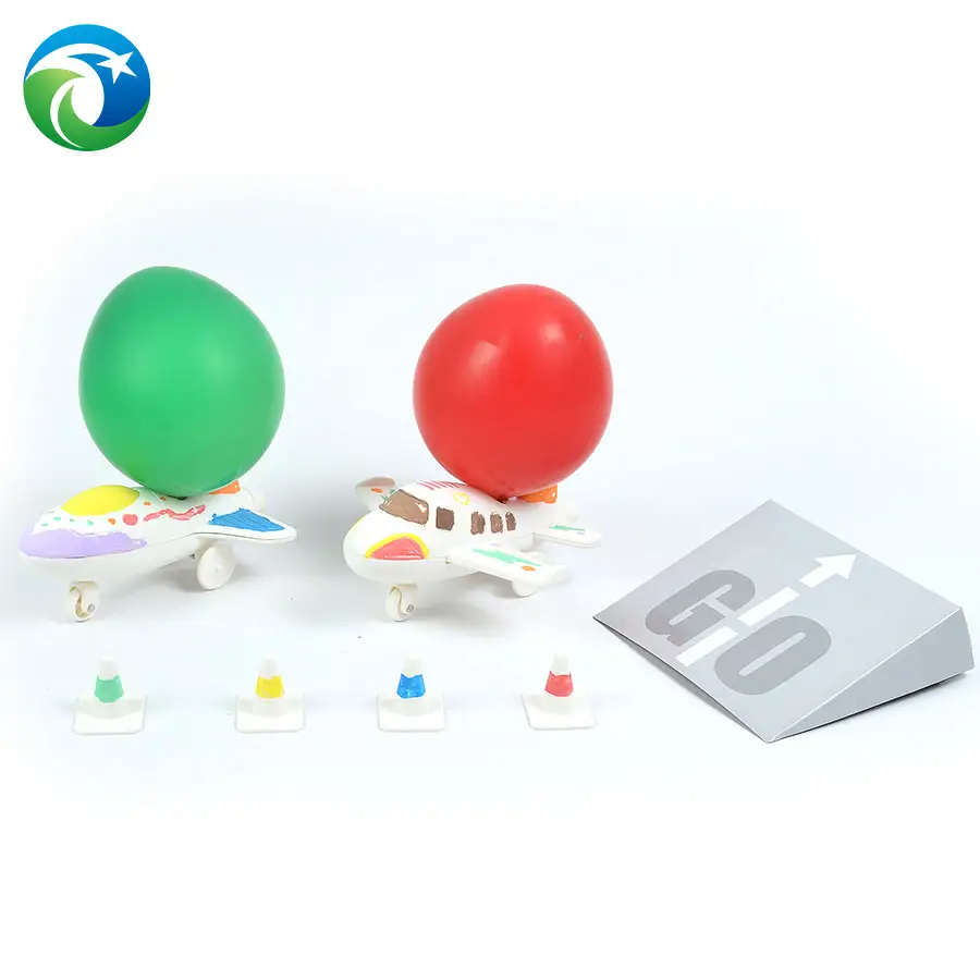 YQ Science 2 In 1 Diy Kits Balloon Powered Cosmic Jet Airplane Toy Educational Kits For Children