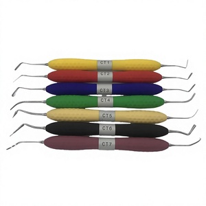 High Quality 7Pcs <b>Dental</b> Resin <b>Filler</b> Kit For Aesthetic Composite Restoration Stainless Steel Manual Autoclavable Instruments - Product Image 1