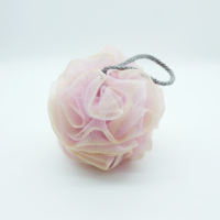 Pouf de douche exfoliant en maille douce pour douche et spa