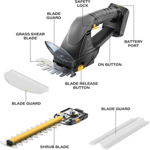 Zy 21V Draadloze Elektrische Grasschaar <span class=keywords><strong>Shrubber</strong></span> Huishoudelijke Mini Heggenscharen Aangedreven Door Lithiumbatterij - Product Image 3