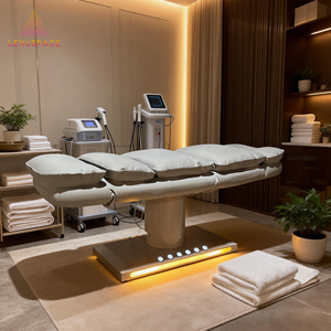 नया डिजाइन सुपर सॉफ्ट स्पा बिस्तर इलेक्ट्रिक 3 मोटर मालिश चेहरे बिस्तर पैर नियंत्रण के साथ - Product Image 2