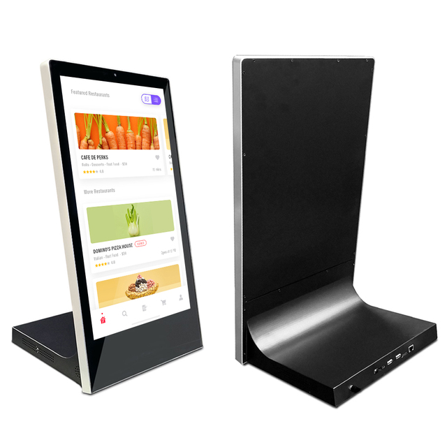VISIGN Desktop Touch Kiosk 15.6 18.5 21.5 Inch Capacitive Touch Self Ordering Menu Displaying Small Size LCD Display Screen