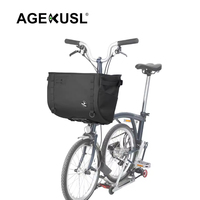 Sacs de vélo avant, paniers, sacoches de porte-bagages avant, sacs en toile pour vélo, compatibles avec les vélos pliants Brompton 3Sixty Aceoffix