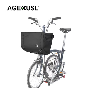 Fahrrad-Vordertasche, Gepäckträgertasche, Vorderrad-Tragetasche, Fahrrad-Canvas-Taschen, Passend für Brompton 3Sixty Aceoffix Faltrad - Product Image 1