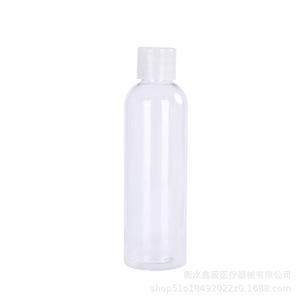 Botella con Tapa Abatible para Loción, 150/300 ml, Plástico, Tapa de Mariposa, Dispensador de Cosméticos, Envase Transparente Portátil en Forma de Cilindro - Product Image 5
