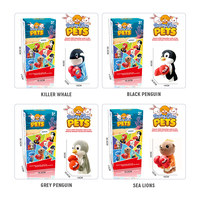 17 Styles Enfants Mignon Dessin Animé Doux Peluche Animaux Poupée Jouets Parent-Enfant Interactive Boxe Marionnettes à Main avec Effet Sonore