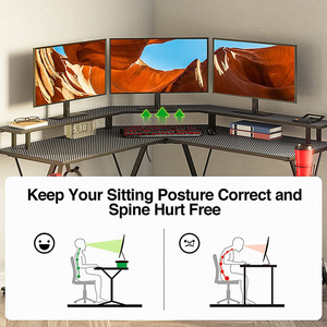 โต๊ะเล่นเกมโต๊ะเล่นเกมโต๊ะเล่นเกมอิเล็กทรอนิกส์แบบเรียบง่ายทันสมัยพร้อมไฟ RGB จากโรงงาน2025 - Product Image 3