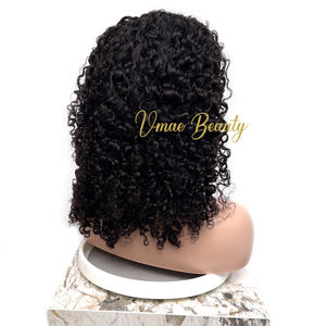 VMAE Peluca Vietnamita Exótica Afro Rizada Birmana con Parte en U/V Cabello Humano Crudo Hecha a Máquina Media Peluca Rizada para Mujeres Negras - Product Image 5