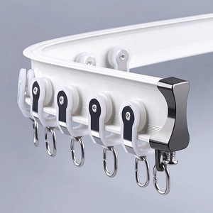 <span class=keywords><strong>Rail</strong></span> flexible en aluminium multifonctionnel de style moderne monté au plafond pour rideaux à vagues <span class=keywords><strong>Rail</strong></span> pliable - Product Image 4