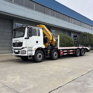Camión Shacman 8x4 de 38 Toneladas, Plataforma Baja de 25 Toneladas, Grúa Articulada con Rampas Traseras y Chasis Reforzado, Precio de Fábrica - Product Image 2