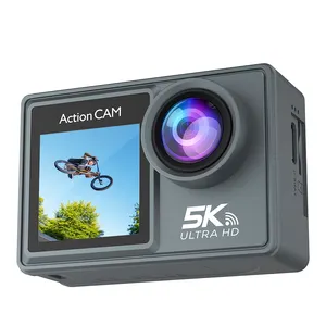 Beste Kwaliteit Nieuwste Go Pro Camera 5K Video 2.4G Afstandsbediening Wifi Ondersteuning Hd Motorhelm Camera Dunner