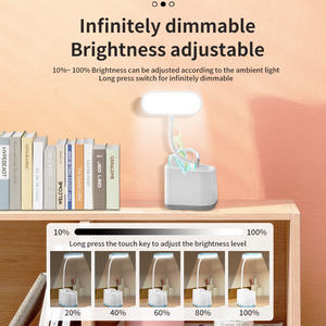 Lámpara de escritorio LED Protección ocular Aprendizaje Modelo de carga Soy un almacenamiento multifuncional Lámpara de escritorio de carga USB - Product Image 6