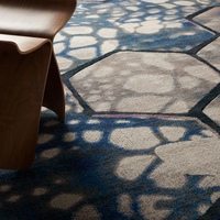 Moquette de casino moderne et élégante, tissée Axminster, 80% laine et 20% fabrication industrielle, mur à mur