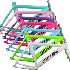 Khung xe đạp thể thao 700C hợp kim nhôm 6061 một tốc độ, khung xe đạp cố định, bộ khung xe đạp hợp kim nguyên bản, khuyến mãi nóng - Product Image 6