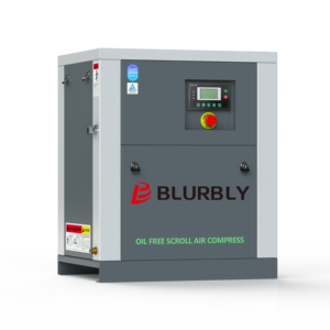 2,2-3,7 kW 0,8-1 MPa ölfreier Turbo-Scroll-Luftkompressor mit Luftkühlung, Luftende und Motor 12 CFM - Product Image 3