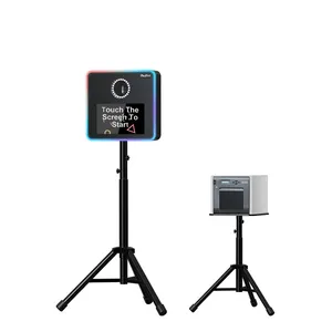 Portable Photo Booth Machine Factory Price For Rental Selfie Ring Light Booth Photobooth Kiosk For Wedding