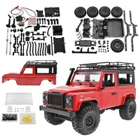 HOSHI MN-90 mobil kendali jarak jauh 1/12 pendaki Buggy 2.4GHz 4WD 25 menit bermain mendaki Off-Road truk Model dengan lampu KIT RTR MN90 MN90K