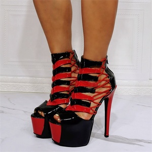 Sexy Ins Comercio exterior transfronterizo Aliexpress club nocturno mesa de agua odio cielo alto tamaño 46 banquete <span class=keywords><strong>Sandalias</strong></span> de tacón alto - Product Image 4