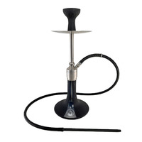 Kit Chicha France Style Pro X à Tuyau Unique avec Miroir, en Acier Inoxydable de Haute Qualité, Prêt à Expédier, Éclairage LED, Design Mini