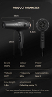 Ensemble de sèche-cheveux portable haute vitesse super professionnel, infrarouge ionique en une seule étape, utilisation en salon, outil de coiffage multifonctionnel