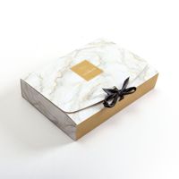 Boîtes d'emballage en papier pour cadeaux de fête et de mariage, personnalisées avec logo imprimé, petites et grandes, avec ruban, luxe 2022