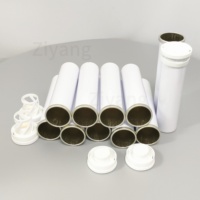 Comprimés de vitamine C effervescents écologiques de couleur personnalisée dans un tube en aluminium avec bouchon déshydratant pour médicaments