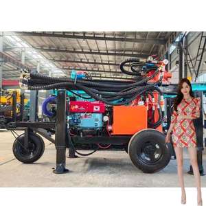 Rigs150m เจาะบ่อน้ำแบบพกพาเครื่องขุดเจาะบ่อน้ำเหมาะสำหรับการก่อสร้างฟาร์ม - Product Image 5