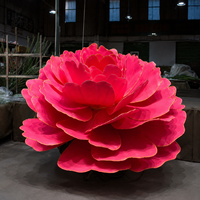 Grande sculpture florale géante en pivoine rose, fleur artificielle en papier, décoration pour événements de mariage, fourniture florale commerciale