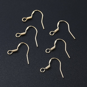 Ganchos para pendientes de cobre chapados en plata de ley S925 con forma de gota para la fabricación de pendientes y accesorios de joyería. - Product Image 3