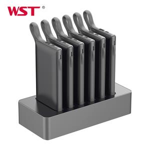 Wst Fabriek Directe Prijs 10000Mah Usb C Mobiele Telefoon Opladen Dock Station Openbare Power <span class=keywords><strong>Bank</strong></span> Met Ingebouwde Kabel - Product Image 1