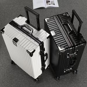 <span class=keywords><strong>Maleta</strong></span> de mano ligera de lujo para hombres/mujeres, cerradura TSA de negocios moderna, equipaje con marco de aluminio duradero, <span class=keywords><strong>cabina</strong></span> extensible OEM - Product Image 3