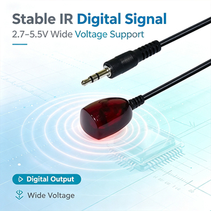 สายเคเบิลอินฟราเรด IFA02, สายรับสัญญาณอินฟราเรดสเตอริโอขนาด 3.5 มม., สัญญาณเสถียรสำหรับกล่องทีวี HDTV ลำโพงในรถยนต์, สายเคเบิลอินฟราเรดที่ได้รับการรับรองมาตรฐาน CE RoHS - Product Image 4