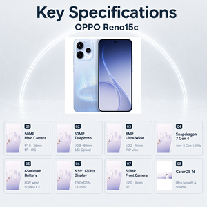 Smartphone 5G Sbloccato OPPO Reno15c, Android 16, <span class=keywords><strong>ColorOS</strong></span> 16, Display AMOLED 120Hz, Octa Core, Dual SIM, Fotocamera 50MP, NFC - Product Image 3