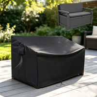 Housse de chaise de patio imperméable, housse de mobilier d'extérieur en tissu Oxford, anti-UV, coupe-vent, anti-poussière, avec cordon de serrage pour fauteuil de jardin