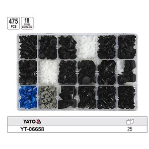 Ensemble de clips automobiles YATO, attaches en plastique YT-06650 pour la réparation et les pièces de rechange de voitures - Product Image 4