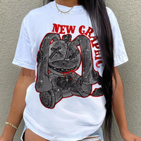 T-shirt imprimé de luxe pour femme à manches courtes – Nouvelle collection tendance