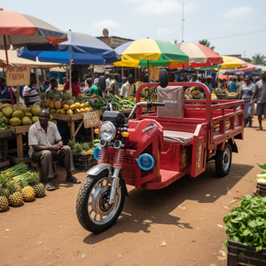 Tricycle électrique de fret 60V 1500W à 3 roues <span class=keywords><strong>avec</strong></span> benne ouverte pour livraison et travaux agricoles – Marché européen - Product Image 5