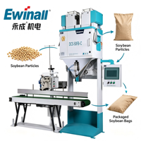 Máquina Empacadora de Bolsas de Arroz y Alimentos Semiautomática de Alta Velocidad Accionada por Motor DCS-50FB-C |   600-1020 Bolsas/Hora, Pesaje y Llenado de 5-25 kg
