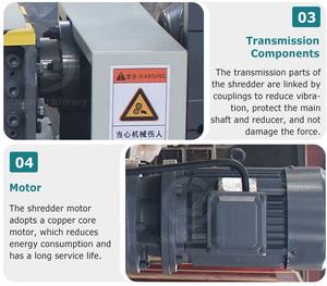 האוקיינוס תעשייתי סוס סוס סוס ספסת מזון פסולת כפול ציר יחיד ציר מחיר המכונה - Product Image 5