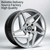 Jantes FLowtone 18X8J en alliage d'aluminium moulé, multi-branches, couleur argent, 5x112, jantes universelles pour Audi A4 A5 A6 A7 A8 S4 S5