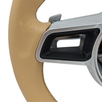 Volant en cuir beige abricot sans bouton pour Porsche 92A Cayenne 95B Macan 911 991.2 Carrera 982 718 Boxster Cayman