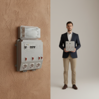Prises françaises à trois sorties JINAO JA-RB003, interrupteurs, indice de protection IP54, 16A, 220-230V, utilisation intérieure/extérieure/Transmission d'énergie électrique