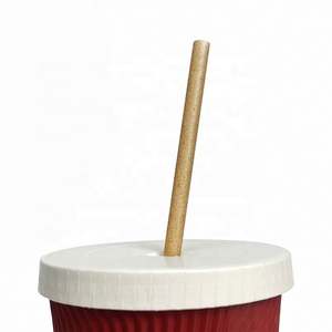 Pailles individuelles compostables et biodégradables en fibre de canne à sucre (6mm, 8mm, 10mm, 12mm) pour boissons froides - Product Image 3