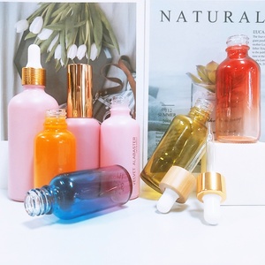 Botella de Vidrio Esmerilado Mate Redonda de Lujo para Cosméticos, 50 ml, para Suero Facial, 30 ml, 50 ml, 100 ml, Botella con Gotero para Aceites Esenciales, con Caja - Product Image 4